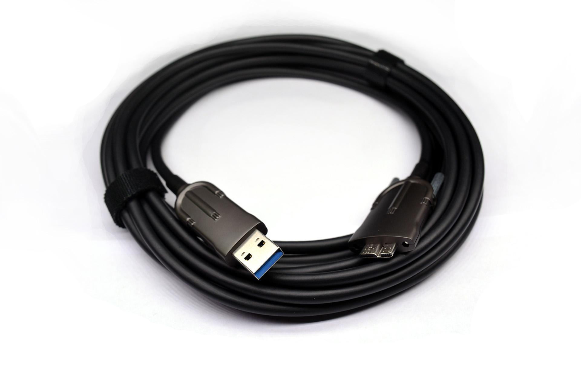 USB3.0アクティブ光ケーブル タイプAオス-マイクロBロックネジ付き