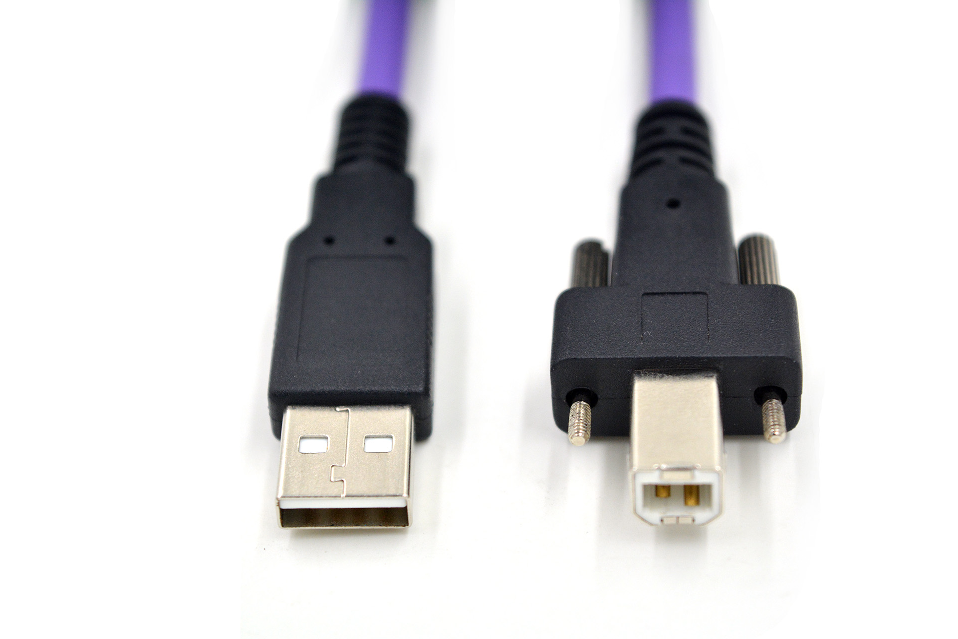 USB 2.0タイプA‐ロッキングねじ付きタイプ‐Bケーブル