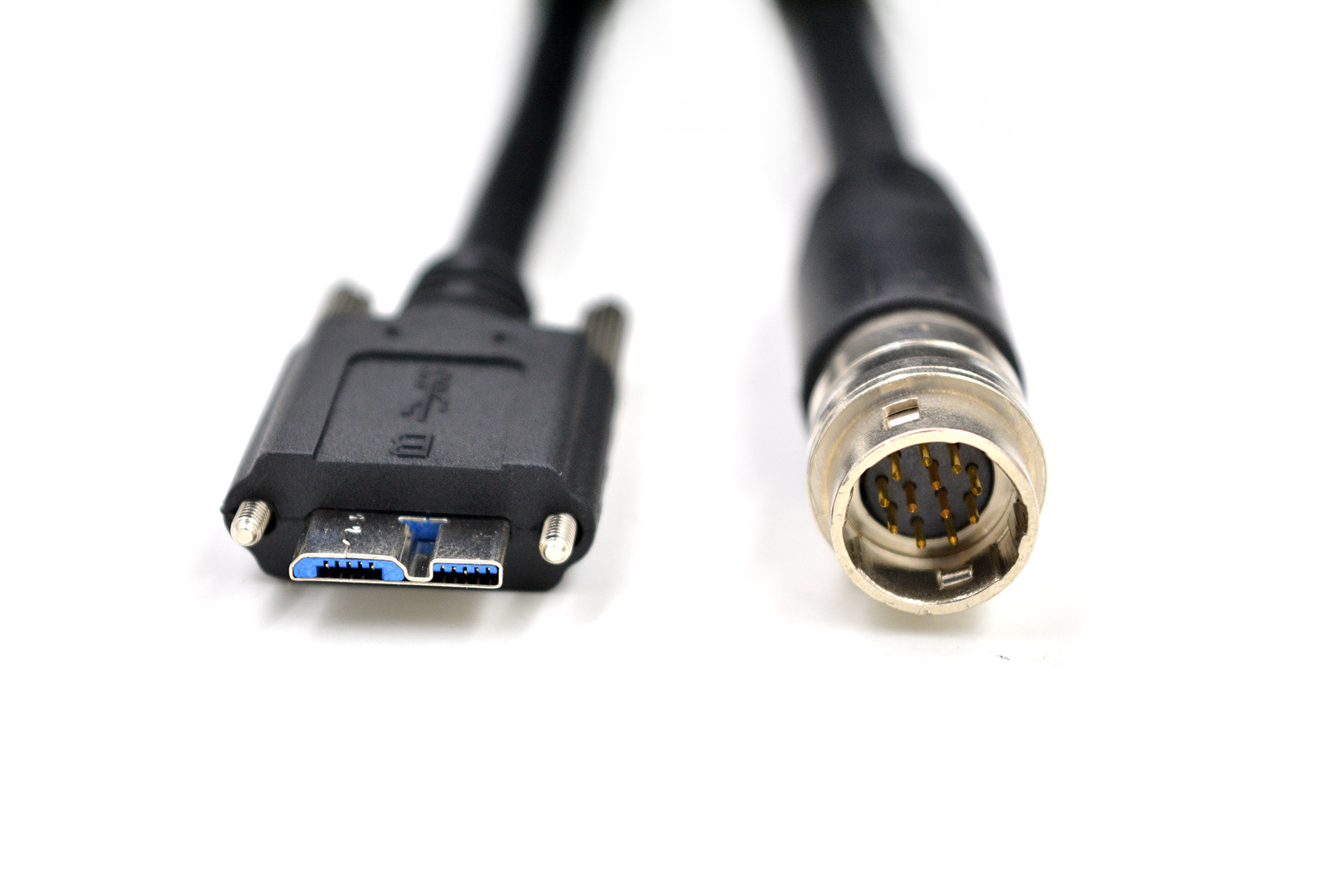 USB3.0とヒロセ12P構成ケーブル